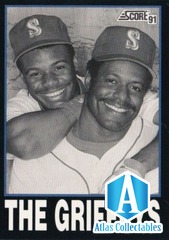 1991 Score The Griffeys #841 Mariners